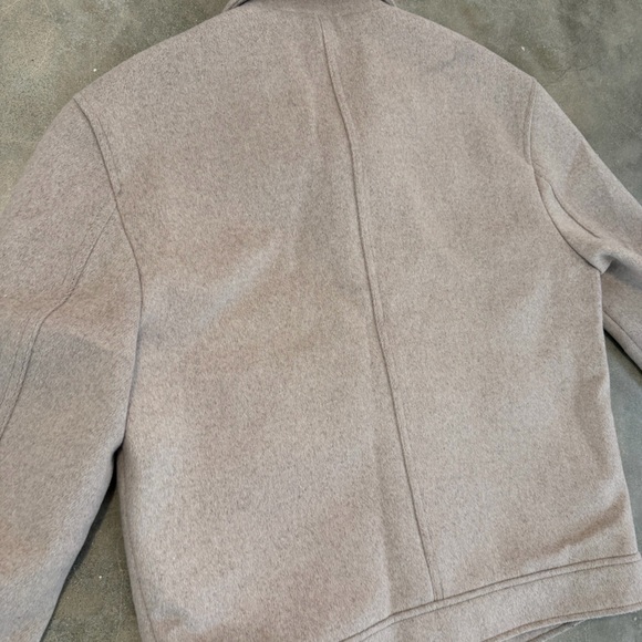 Express Tan Wool-Blend Trucker Jacket - Picture 10 of 12